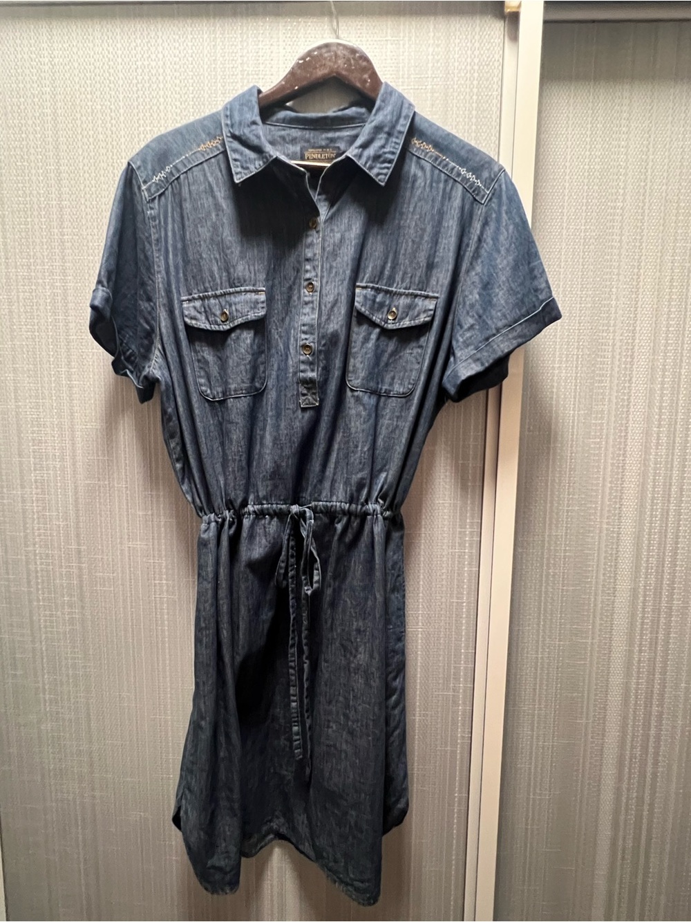 Pendleton Blue Denim Midi Dress